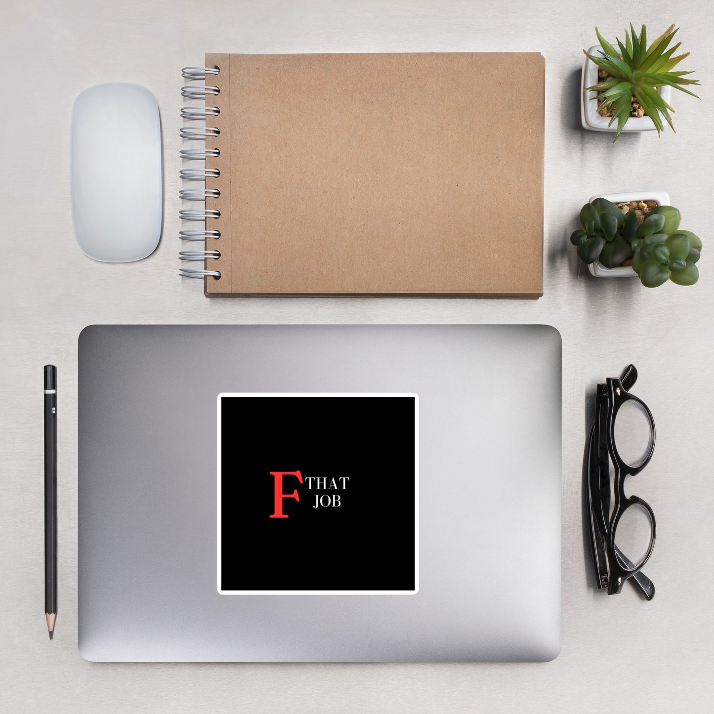 F that job bubble-free stickers